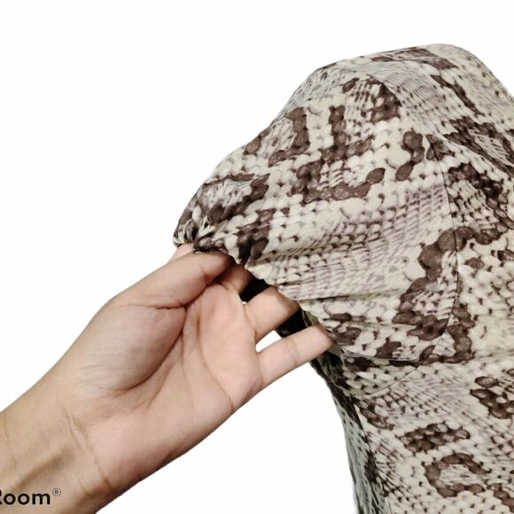 Animal Print Brown Casual Summer Dress M - Picture 7 of 11